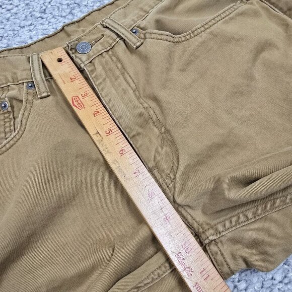 Levis 514 Pants Men 34×30 (Fits 32×29) Brown Straight Fit Mid Rise Stretch Twill - Picture 10 of 13